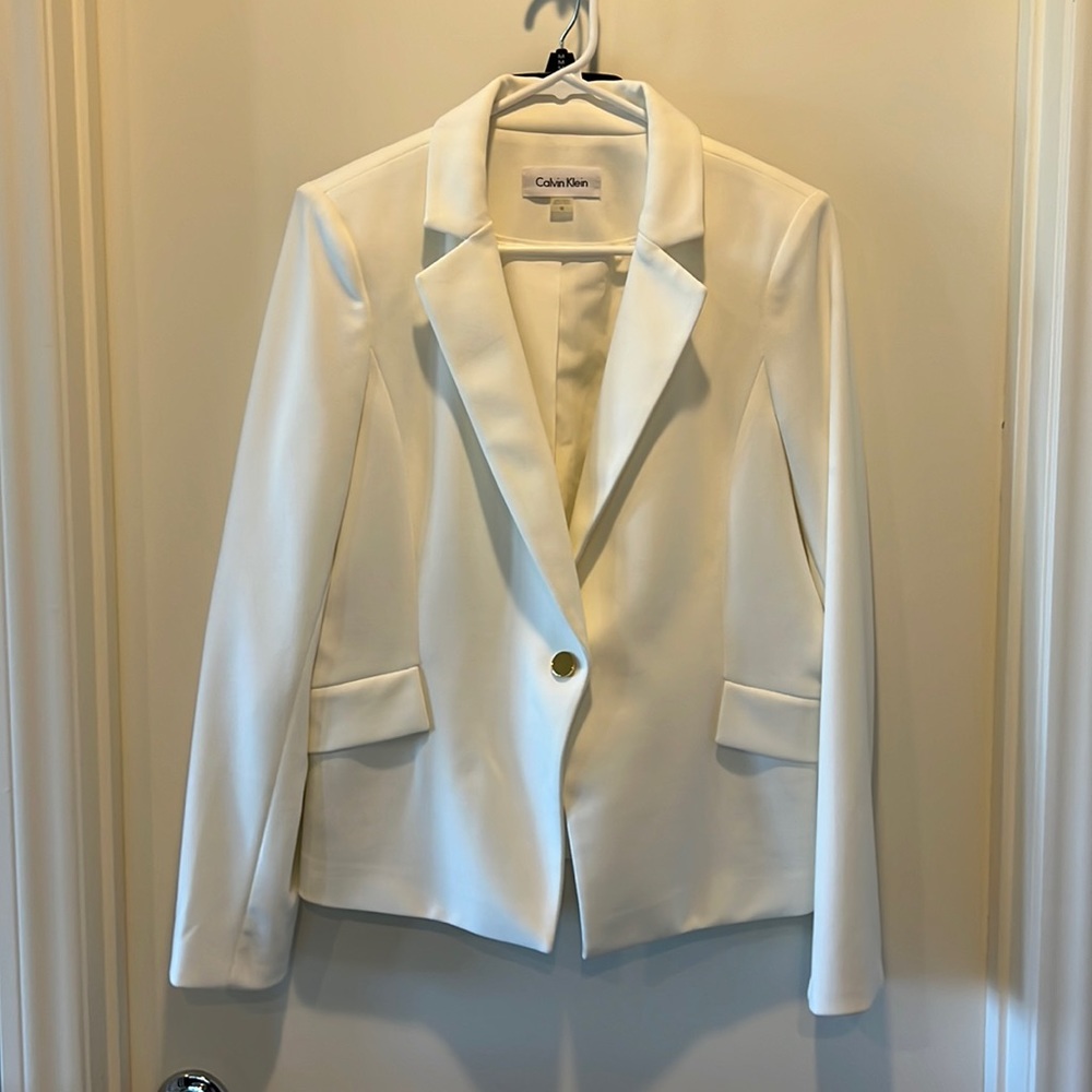Calvin Klein White Blazer